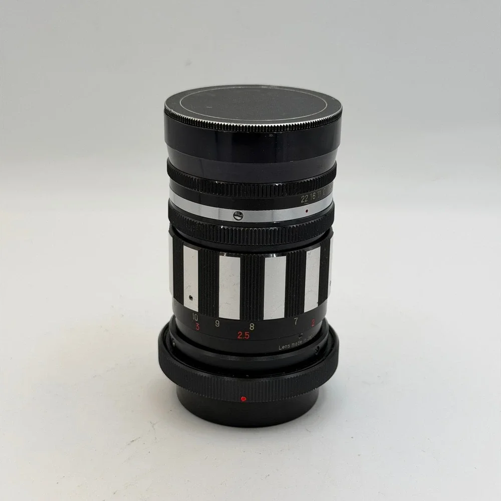 Accura Supertel 135mm f2.8 Vintage Zebra Telephoto Lens Japan Canon FD Mount